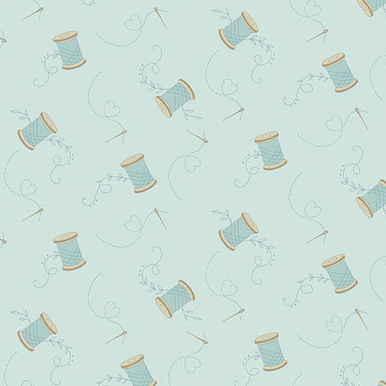 Laundry Basket Fabric - Sewing Bird- by Edyta Sitar