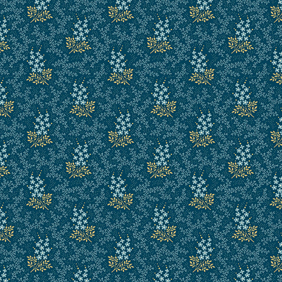 Laundry Basket Fabric - Coco Blue Collection by Edyta Sitar