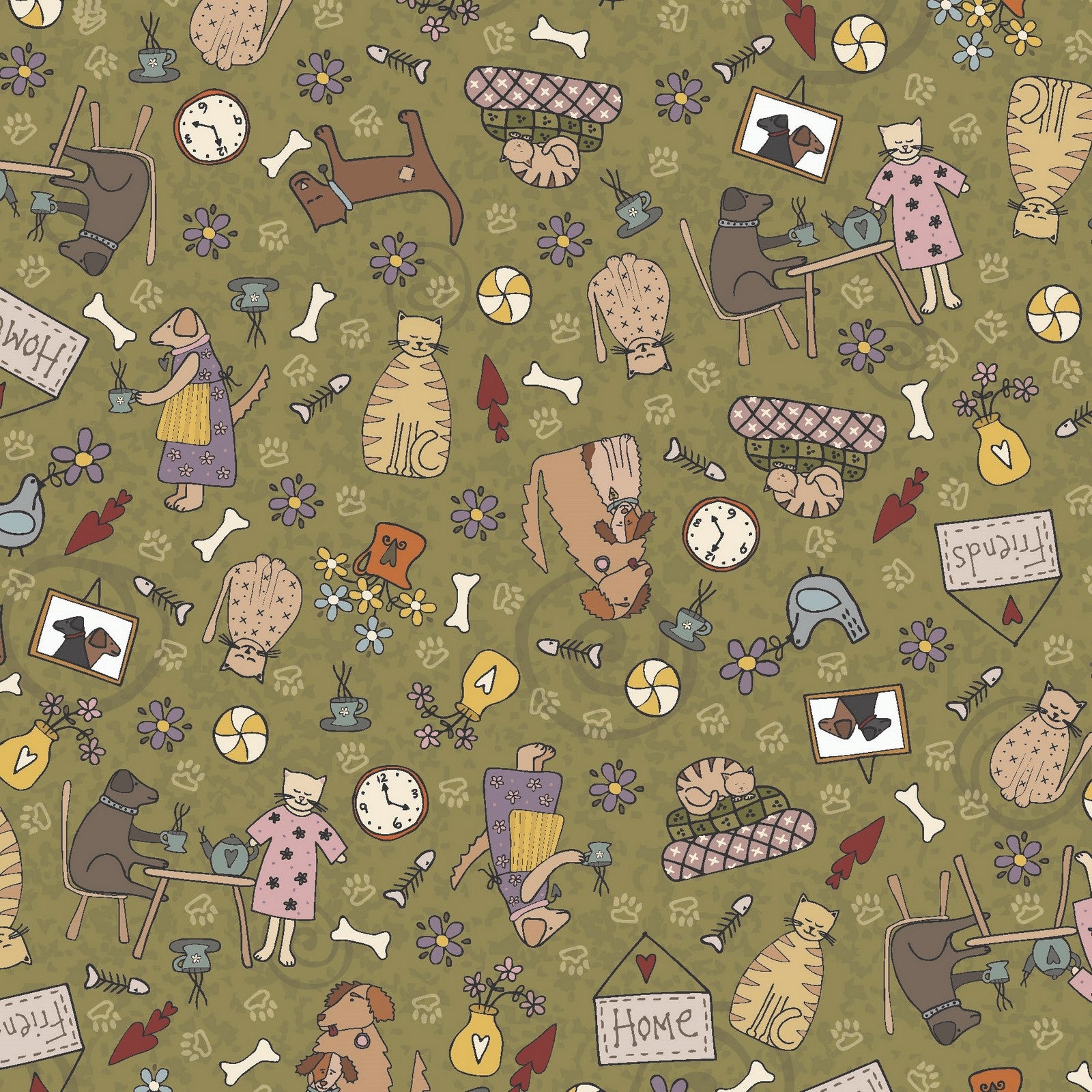 Good Boy & Kitty - Lynette Anderson Designs