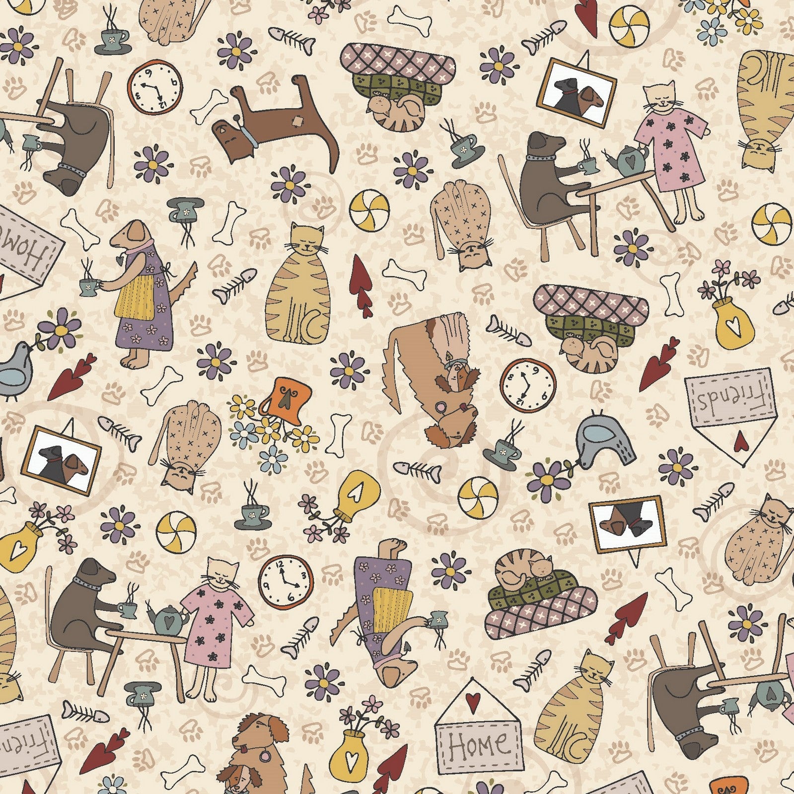 Good Boy & Kitty - Lynette Anderson Designs