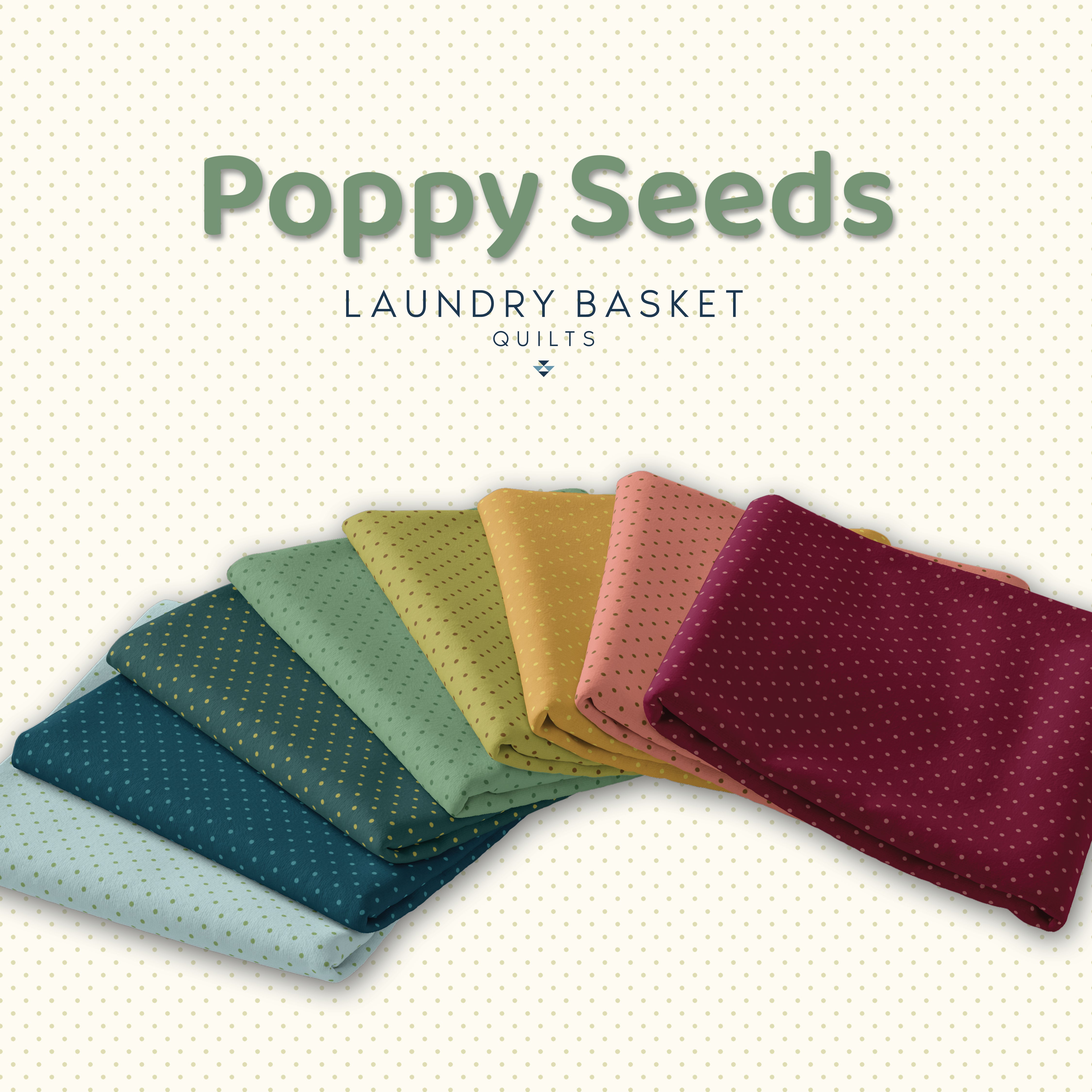 Laundry Basket Fabric - Poppy Seeds- by Edyta Sitar (Copy)