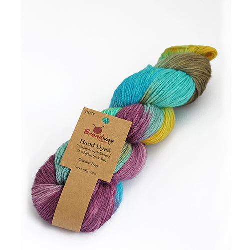 Hand Dyed Sock Yarn 4ply – Broadway Yarns
